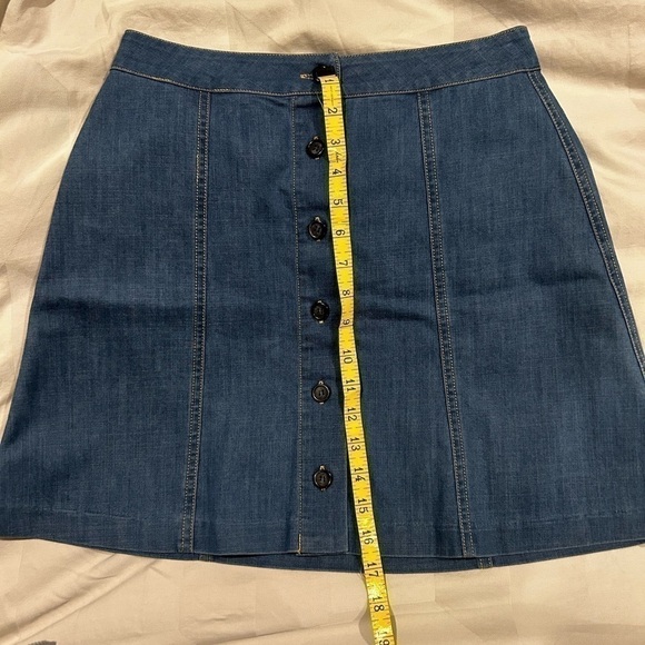 Nordstorm WAYF Button down Jean Mini Skirt XS Summer Denim - Picture 5 of 7